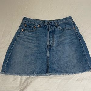 LEVI JEAN SKIRT: RIBCAGE SKIRT